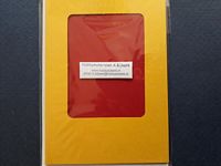 Duo-karton Passe-partoutkaarten rood/geel rechthoek - Klik op de afbeelding om het venster te sluiten